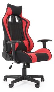Sedia da ufficio Cayman in rosso/nero - H128 cm