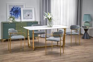 Tavolo Clemente bianco/oro L160 x l90 x H76
