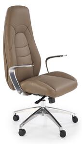Sedia da ufficio Darwin in ecopelle cappuccino - H126 cm