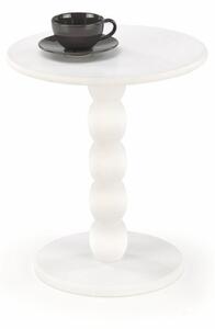 Tavolino da caffè rotondo Cirilla in bianco - ø40/h47 cm