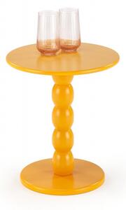 Tavolino da caffè rotondo Cirilla in senape - ø40/h47 cm