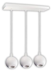 ENOVALITE LED lampada a sospensione GLOBE, attacco GU10, IP20, Ø10cm, 3 fiamme, bianco