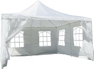 Gazebo VCM | dimensioni circa 4x4 m | telone PE idrorepellente 180g / m² | tenda per feste | tenda da giardino