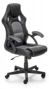 Sedia da ufficio Berkel in nero/grigio - H117 cm
