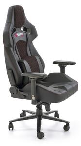 Sedia da ufficio Baldur in grigio/nero - H134 cm