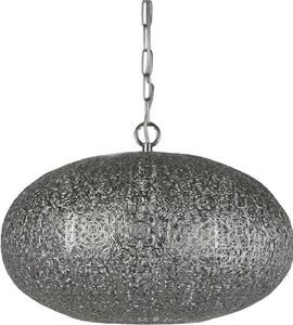 Lampada a sospensione in metallo Ø 39 cm rotondo H: max. 120 cm nichel lucido E27