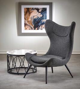 Poltrona Atlantis in antracite/nero - H106 cm
