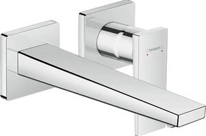 Hansgrohe Miscelatore lavabo a 2 fori da incasso Metropol F-Set cromato bocca lunga, 1 pz