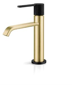 Miscelatore per lavabo in ottone con bocchetta alta