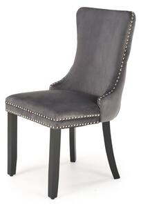 Alda velvet sedia in velluto grigio H95 cm