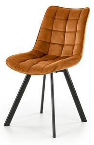 Sedia K332 velluto cannella