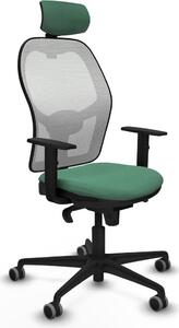 Sedia da ufficio con poggiatesta Piqueras y Crespo 1D036G2 Verde smeraldo