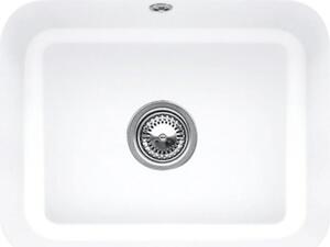Lavello da cucina Villeroy&Boch, lavello da cucina Cisterna 60C White Alpine 550x440mm, larghezza base 60cm
