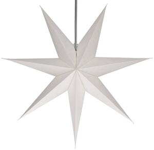 Stella pieghevole di carta illuminata dell'Avvento, stella di Natale 60 cm - Capella, bianco panna, decorazione per finestre a stella