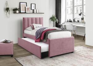 Letto Russo in velluto rosa - 90x200 cm