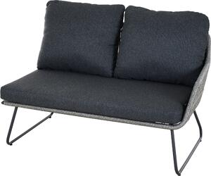 Panca lounge SIENA GARDEN Kansas, bracciolo sinistro, grigio