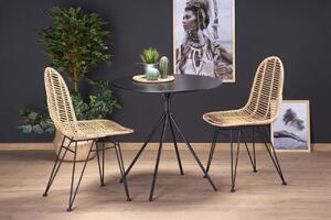 Set tavolo rotondo Fondi ø80 cm + 2 sedie K337 rattan naturale