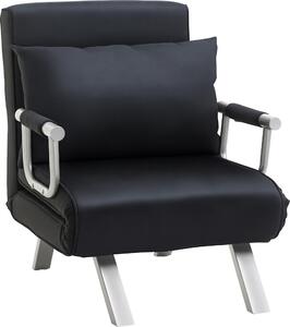 Poltrona letto HOMCOM, divano letto 2 in 1 con schienale regolabile
