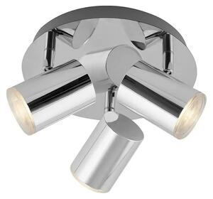 Lampada da bagno a LED faretto IP44 GU10 IP44 W cromo metallo-plastica Briloner