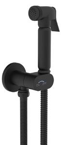 Set completo WC/bidet con doccetta SOHO con valvola di chiusura in nero opaco