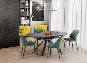 Set tavolo Vertigo allungabile 130-180 cm + 4 sedie K432 verde