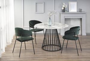 Set tavolo rotondo Brodway + 3 sedie K426 verde/nero