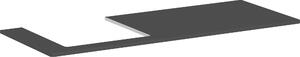 Hansgrohe Xelu Q Console avec découpe à gauche, 1360x550, pour vasque à poser, polie, 54097910, 54097910