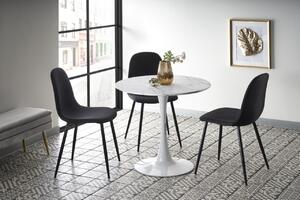 Set tavolo rotondo Denver + 3 sedie K449 nero