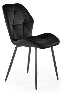 Sedia K453 velluto nero