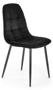 Sedia K417 velluto nero