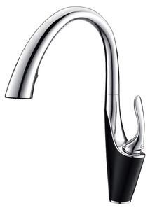 Solidchoice - Rubinetto da cucina a risparmio idrico con funzione estraibile e finitura cromata
