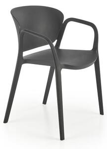 Sedia in plastica K491 in nero