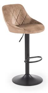 Sgabello da bar H-101 in velluto beige