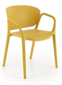 Sedia in plastica K491 in senape