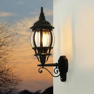 Lampada da esterno a parete nera IP23 E27 vetro alluminio rustico lampada da parete esterna casa giardino