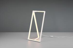 Lampada da tavolo LED EDGE bianco-oro 9W, tonalità di bianco, 950 lm, metallo, dimensioni: 44x21x17,5 cm, IP20, Trio