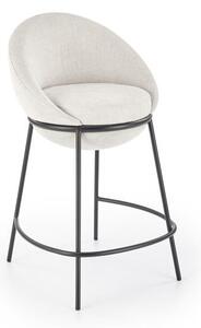 Sgabello da bar imbottito H-118 in beige
