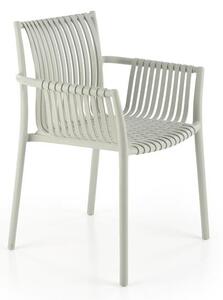 Sedia in plastica K492 in grigio