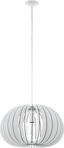 Eglo 94442 Cossano lampada a sospensione acciaio bianco legno bianco (LT)