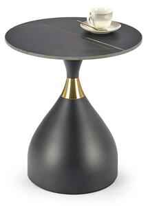 Tavolino da caffè Scalita effetto marmo/oro