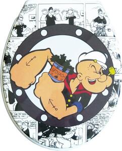 Adob, sedile copri wc in duroplast, modello comic, con chiusura