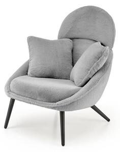Poltrona imbottita Merry in grigio - H95 cm