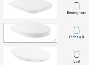 Villeroy & Boch Subway Sedile WC 9M5561 Cerniere in acciaio inossidabile bianco alpino - 9M556101
