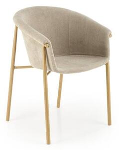 Sedia imbottita k489 beige/oro
