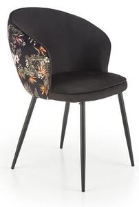 Sedia K506 nero/floreale