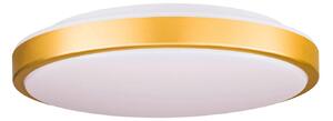 Plafoniera LED, acciaio, ottone, bianco, P 43 cm