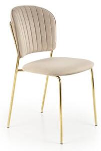 Sedia K499 velluto beige