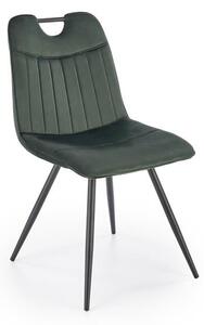Sedia K521 verde velluto
