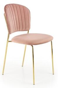 Sedia K499 velluto rosa