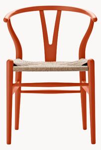 Sedia in legno con seduta intrecciata CH24 Wishbone Chair